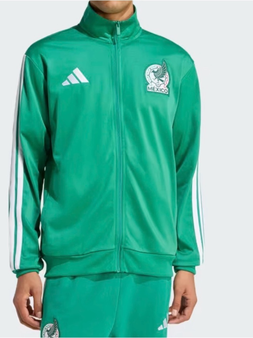 Adidas Mexico Men’s DNA Track Top Activewear Soccer Jacket Sz XL, 3XL Green New